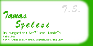 tamas szelesi business card